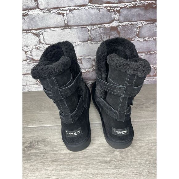 Koolaburra UGG Delene Black Suede Boots Buckle Boots Women’s 10M US/41EU 1121504 - Picture 14 of 16